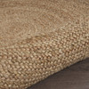 4' Classic Simple Natural Jute Area Rug