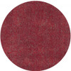 6' Red Heather Round Indoor Shag Rug