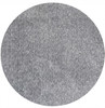 6' Round Grey Heather Plain Indoor Area Rug