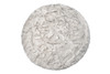 6' x 6' Ombre Grey Round Faux Fur Washable Non Skid Area Rug