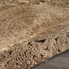 6' Natural Bloom Boutique Round Jute Rug