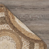 6' Multicolored Concentric Boutique Round Jute Rug