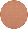 6' Rust Round Power Loom Area Rug