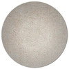 8' Round Polyester Ivory Area Rug