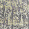 8' Gray Yellow and White Round Abstract Stain Resistant Area Rug