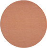 8' Rust Round Power Loom Area Rug