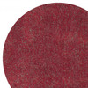 8' Round Polyester Red Heather Area Rug