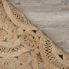 8' Floral Fantasy Natural Jute Area Rug