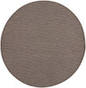 8' Brown Round Power Loom Area Rug