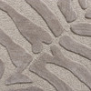 8' Round Taupe Zebra Pattern Area Rug