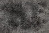 6' x 6' Grey Wool Sheepskin Handmade Area Rug