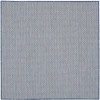 5' Bone Square Geometric Power Loom Area Rug