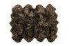 6' x 6' Chocolate Wool Sheepskin Handmade Area Rug