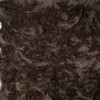 6' x 6' Chocolate Faux Fur Washable Non Skid Area Rug