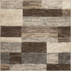 5' Square Slate Square Patchwork Power Loom Stain Resistant Area Rug