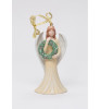 Angel with Wreath Christmas Tree Ornaments, Set of 4