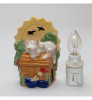 Sleeping Dog Plug-in Porcelain Night Light