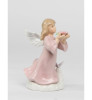Mini Angel with Rose Porcelain Sculpture