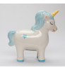 Blue Unicorn Porcelain Money Bank