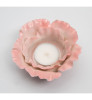 Pink Flower Porcelain Tea Light Candle Holder