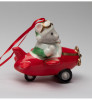 Mouse Airplane Christmas Tree Ornaments, Set of 2