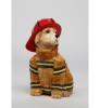 Firefighter Dog Ceramic Cookie Jar