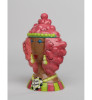 Dollymama African American Pink Hair Ceramic Cookie Jar