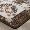 3' x 4' Inspired Quilt Brown Rectangle Scatter Nylon Area Rug