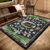 4' x 5' Home Sewn Midnight Rectangle Nylon Area Rug