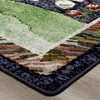 2' x 8' Home Sewn Midnight Rectangle Runner Nylon Area Rug