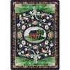 3' x 4' Home Sewn Midnight Rectangle Scatter Nylon Area Rug