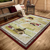 3' x 4' Summer Fields Quilt Rectangle Scatter Nylon Area Rug