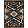 4' x 5' Interlaced Horizon Gem Rectangle Nylon Area Rug