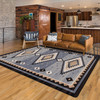 4' x 5' Interwoven Old Wools Rectangle Nylon Area Rug