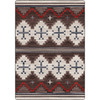 5' x 8' Pathways Dusty Brown Rectangle Nylon Area Rug