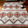 3' x 4' Pathways Natural Rectangle Scatter Nylon Area Rug