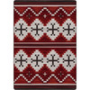4' x 5' Pathways Red Rectangle Nylon Area Rug