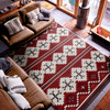 8' x 11' Pathways Red Rectangle Nylon Area Rug