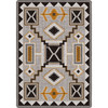 3' x 4' Rain Giver Obsidian Rectangle Scatter Nylon Area Rug