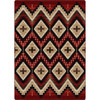 8' x 11' Seeker Fire Brick Rectangle Nylon Area Rug