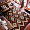 8' x 11' Seeker Fire Brick Rectangle Nylon Area Rug