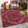 3' x 4' Kerchief Rodeo Red Rectangle Scatter Nylon Area Rug