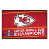 19" x 30" Kansas City Chiefs Super Bowl LVIII Red Rectangle Starter Mat