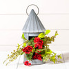 14-Inch Round Lantern in Weathered Zinc