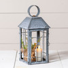 Rustic Table Lantern in Weathered Zinc