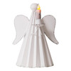 Angel Candle Holder in Rustic White