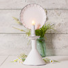 Wired Accent Light on Cone in Rustic White