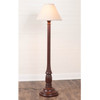 Brinton House Floor Lamp in Rustic Red with Linen Fabric Shade