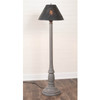 Brinton Floor Lamp in Earl Gray with Smokey Black Metal Shade