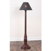 Brinton Floor Lamp in Rustic Red with Smokey Black Metal Shade